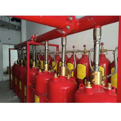 5.6Mpa 120L Typ FM200 Feuerlöschsystem Heptafluorpropan rot Farbe