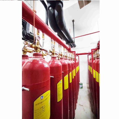 Rot 70L - 90L IG100 Stickstofffeuerlöschsystem Rohrnetztyp