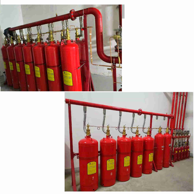 Rot FM200 Rohrnetzsystem 4.2MPa / 5,6MPa Mischgasfeuerlöschsystem